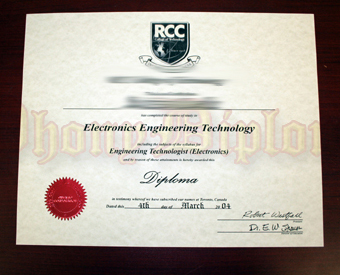 International Canada Novelty Diploma With Embossed Red Foil Seal